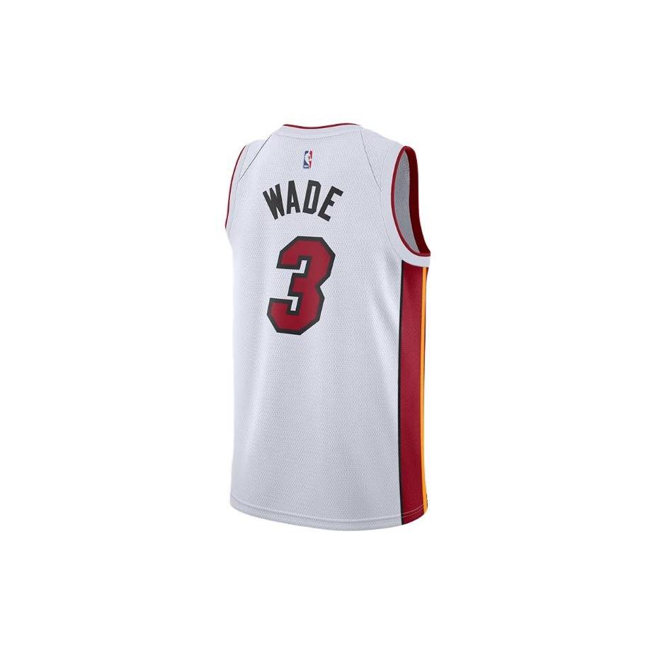 Nike x NBA Miami Heat Dwyane Wade Jerseys 'White' Men's 864427-104