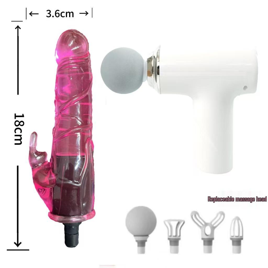 Wielofunkcyjny silikonowy adapter głowicy masującej do pistoletu do masażu tkanek głębokich - Cichy i kreatywny design