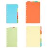 A6A7B4 Colored Index Loose-Leaf Notebook Refill and Divider Pages for Planners