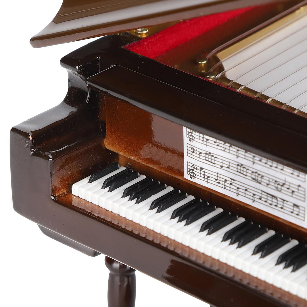 Miniature Piano Model Ornaments Wooden Musical Instrument Bedroom Living Room Furniture Decoration