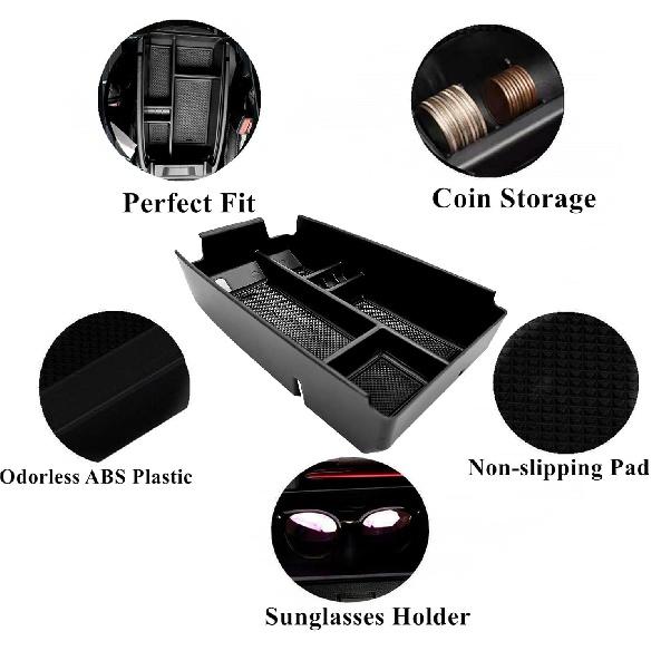Center Console Organizer Interior Storage Box Fits for Ford Escape 2020 2021 2022 2023 2024 and 2021 2022 2023 2024 Bronco Sport Accessories