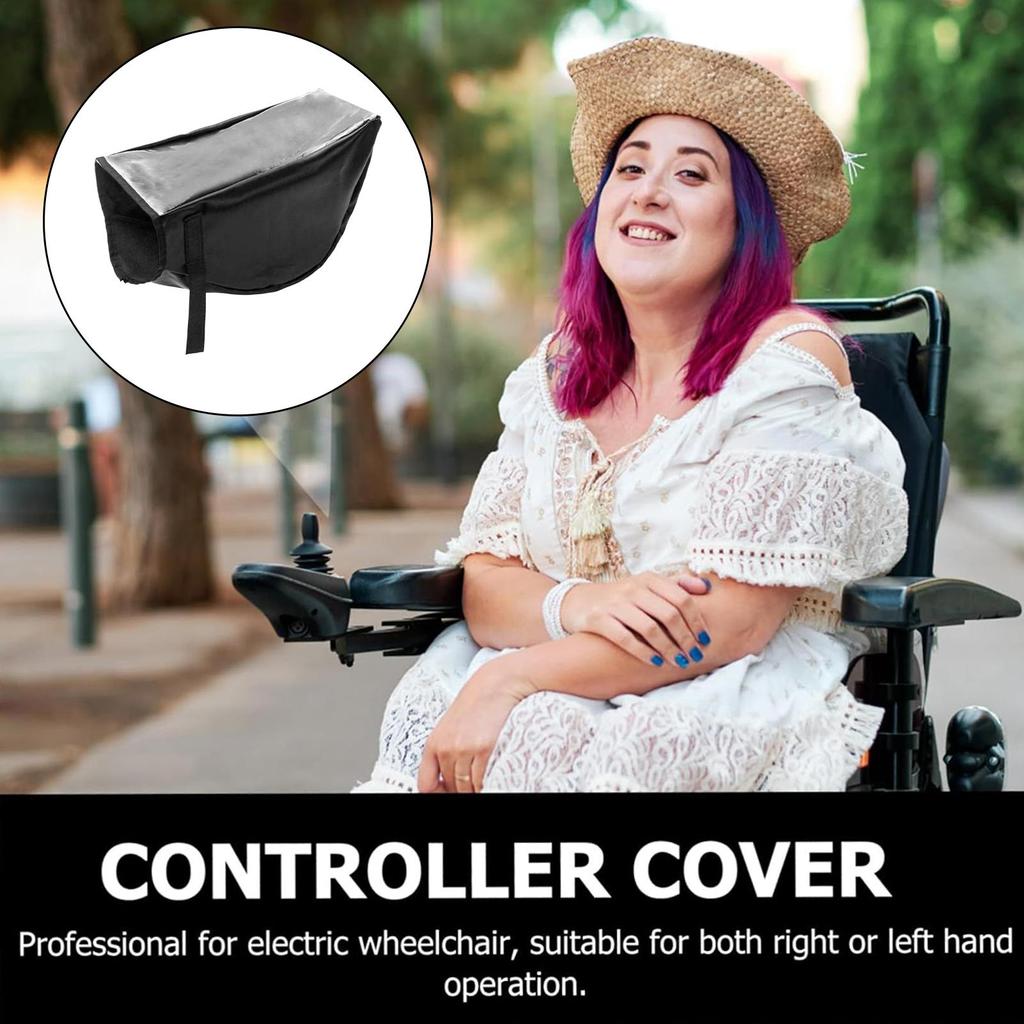 Power Wheelchair Armrest Cover Rainproof Wheel Chair Armrest Protector Wheelchair Controller Protective Cover For Handicapped