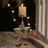 Iron Candle Holder Christmas Flower Star Snowflake Designs Vintage Metal Tealight Candle Stand Candlestick Table Decors