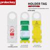 Prolockey Industrial Safety Lockout Warning Tag for Construction PVC Scaffolding 