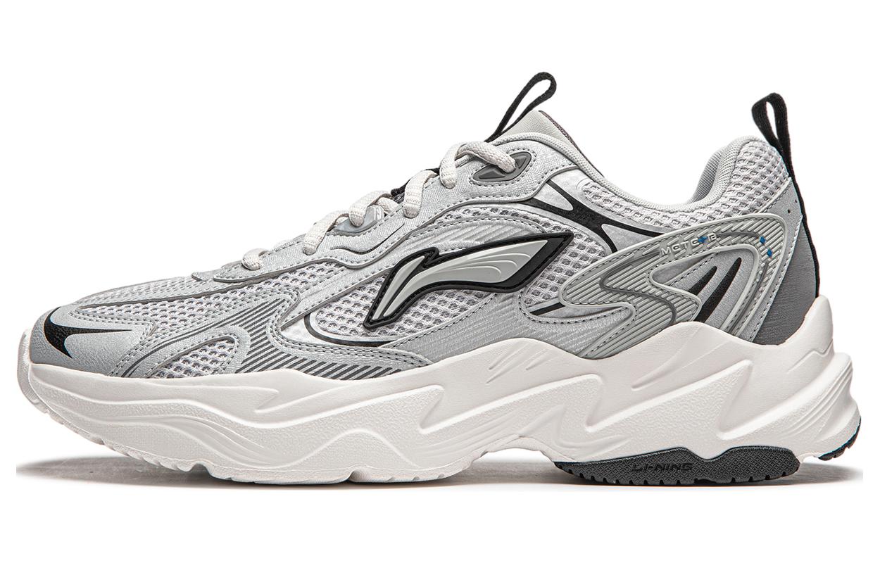 Li Ning Meteor Low top Casual Shoes Men s Silver Gray AGCU121-2 41