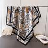 Korean Style Luxury Printed Large Square Scarf For Women