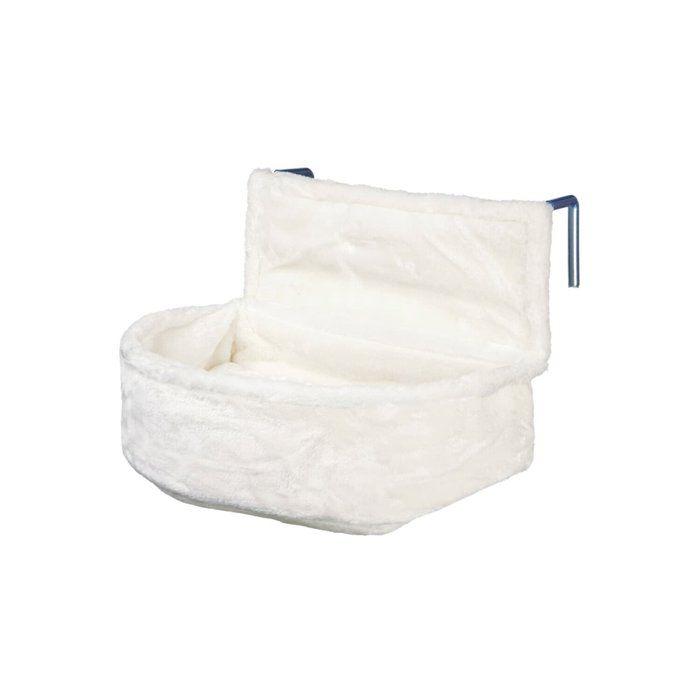 Lit Pour Chat Pour Radiateur - TRIXIE - Blanc - 45x13x33 Cm - Coussin Amovible - Cadre Métal Résistant