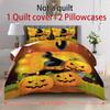Duvet Cover Printed With Christmas Decoration Super Soft Brushed Microfiber Double Bed Comfortable Set With Zipper Closure And 2 Pillowcases
