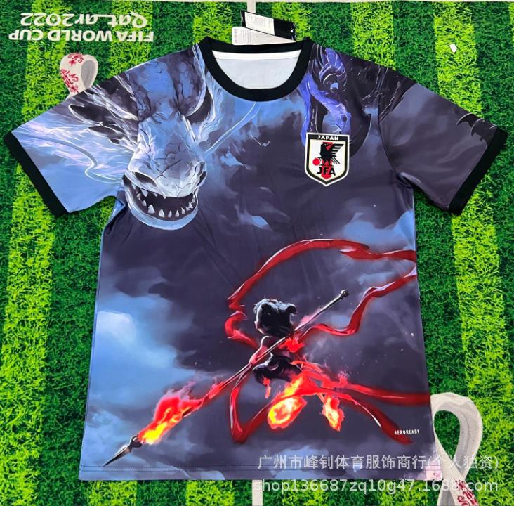 Maillot de football animé Coupe du Monde 2026, maillot thème dessin animé japonais, maillot de sport respirant pour l'entraînement