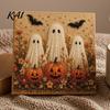 Juvelierte Wanddekoration Halloween Kunst mit Kunstperlen DIY-Set, Gruselig Süßes 3D Perlenmalerei Basteln Dunkle Ästhetik Basteln für Erwachsene Anfänger, Saisonal