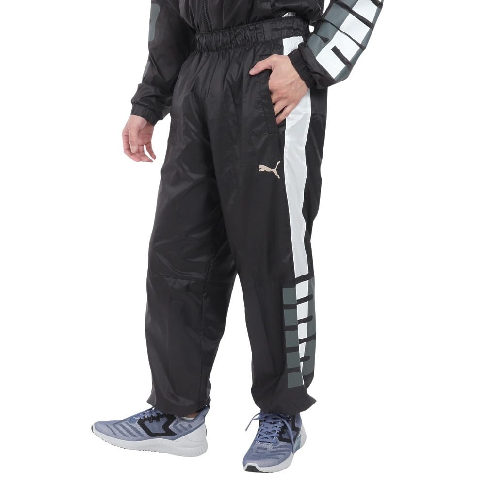 

Тренировочные спортивные длинные брюки TRN EDGE Back Mesh Woven Pants 525201 24 Цвет Черный [PUMA] Мужская весна/лето (01)
