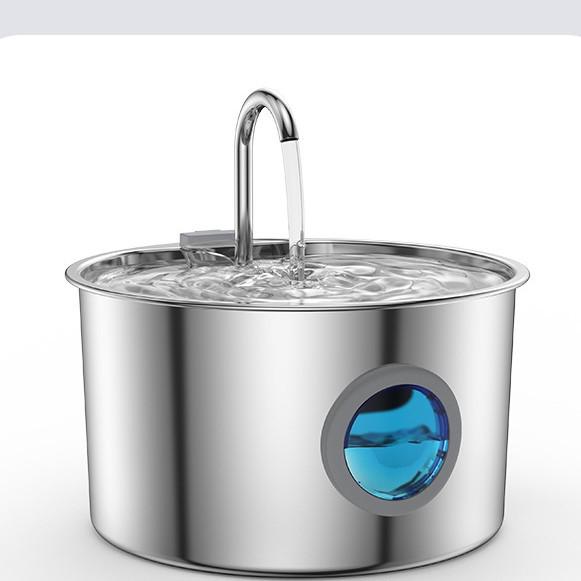 Stainless Steel Smart Pet Water Fountain with Automatic Circulation, 3.2L Large Capacity Cat Water Dispenser