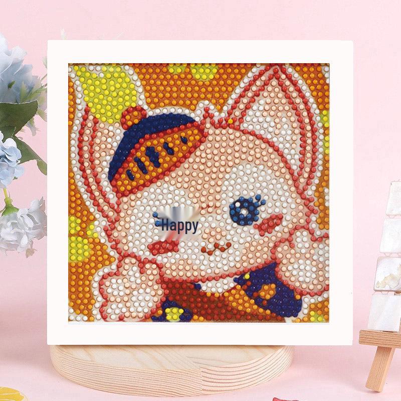 Sanrio Children's Diamond Painting with Frame Stickers - DIY Handmade Gift Set