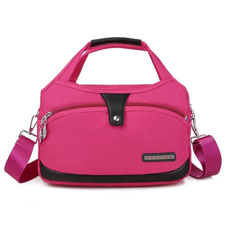 Duża pojemność kobieca torba typu crossbody, monochromatyczna torba na ramię, prosta, swobodna i słodka, wysokiej jakości, modna, nowa