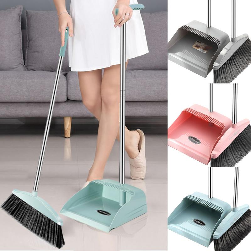 Broom set Household broom Dustpan set Brush head sweeping Individual sweep broom garbage shovel broom