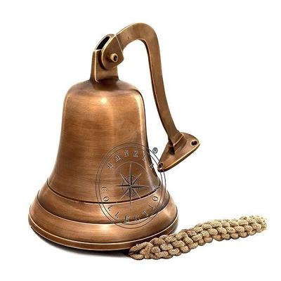 Antique Brass Wall Mount Marine Hanging Ships Bell Nautical Home Décor Door Bell