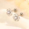 Korean-Style Snowflake Cartilage Studs: Trendy, Simple, and Comfortable Christmas Earrings for Women