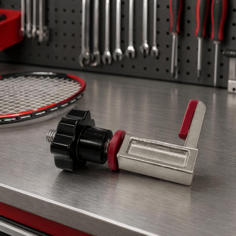 Threaded Screw L Frame Cantilever Metal Fixed Arm Tennis Racket Maintenance