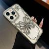 Glitter Crystal Diamond Butterfly Phone Case For iPhone 17 AIR 16 15 14 Plus 13 17 16 Pro Max Clear Plating Shockproof Cover 16