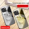 Gradient Crystal Apple For iPhone 16 15 14 13 Plus 12 mini 11 Pro Max XR Xs Max X 7 8 6 6S 2022 20 Elliptical glass phone case