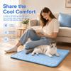 Tapis de Refroidissement pour Chat Chien en Soie Glacée Respirant Coussin de Couchage Durable Tapis de Glace Couvertures Fourniture pour Animaux