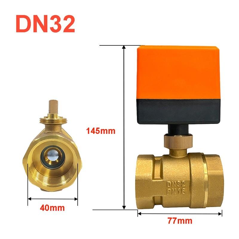 1/2" 3/4" 1" 220V 12V 24V 3-Wire 2 Point High Performance Motorized Ball Valve Control Brass Electric Ball Valve