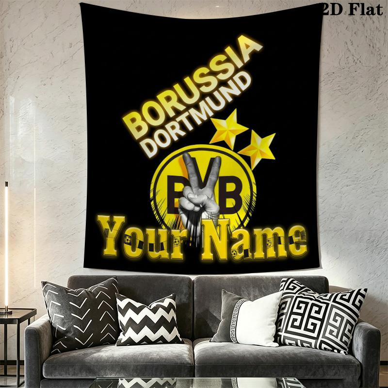 BVB Custom Name Wall Tapestry Aesthetic Wall Hanging Printed Fabric Blanket Decorative Tapestries for Bedroom Living Room Home Decor