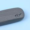 1Pc Pu Leather Eyeglass Box Wood Grain Hard Kit Holder Metal Reading Glasses Case For Men And Women Pu Leather Eyeglass Box