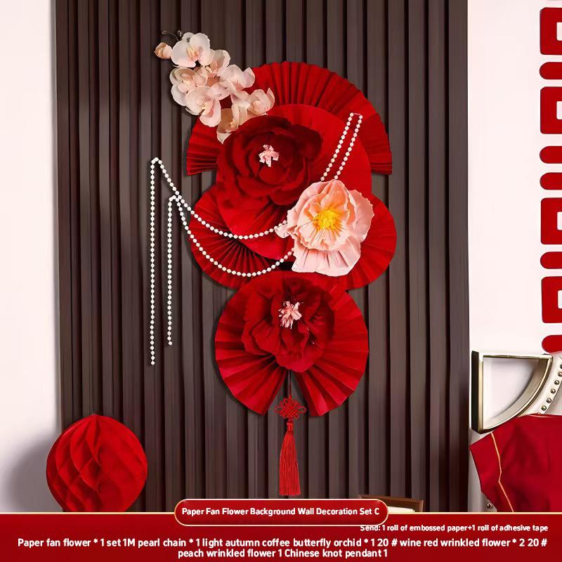 1 Set Chinese New Year Decorations 2026 Chinese Wedding Ornament Lunar New Year Wall Accessories Year Of The Horse 2026 Decor