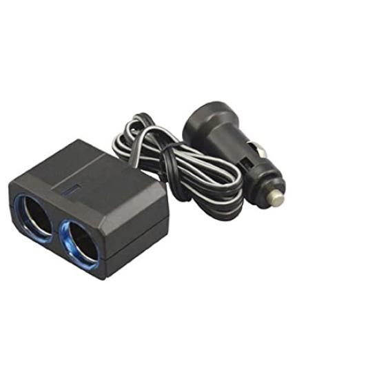 Tsuchiya Yac Car Socket Ring Light Twin Splitter, Socket, 24V, CE-341