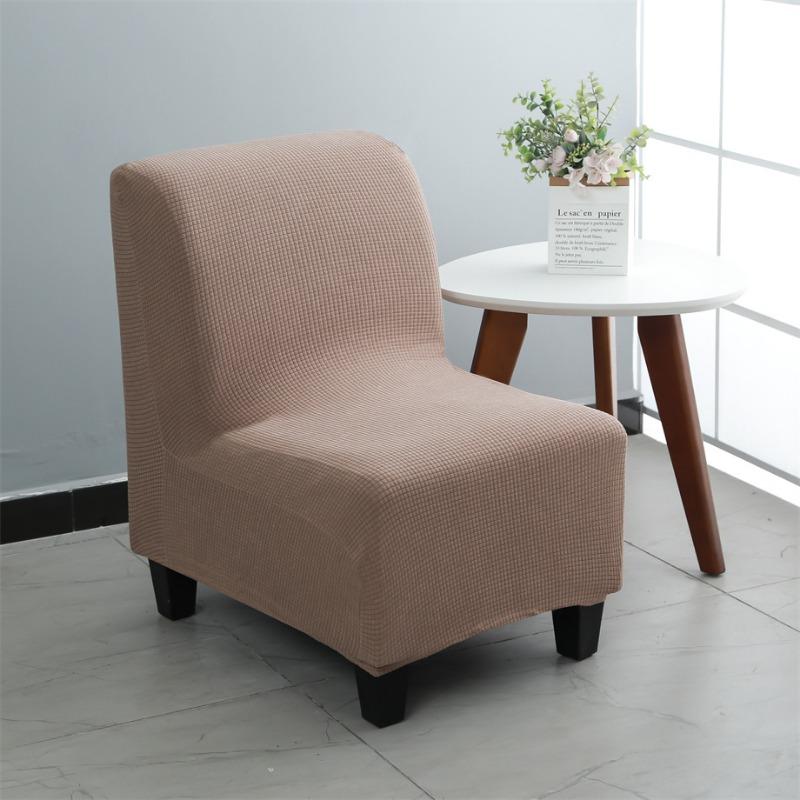 

Stretch Spandex Armless Accent Chair Slipcover Chair Covers Furniture Protector for Dining Living Room Office Reception 1 piece