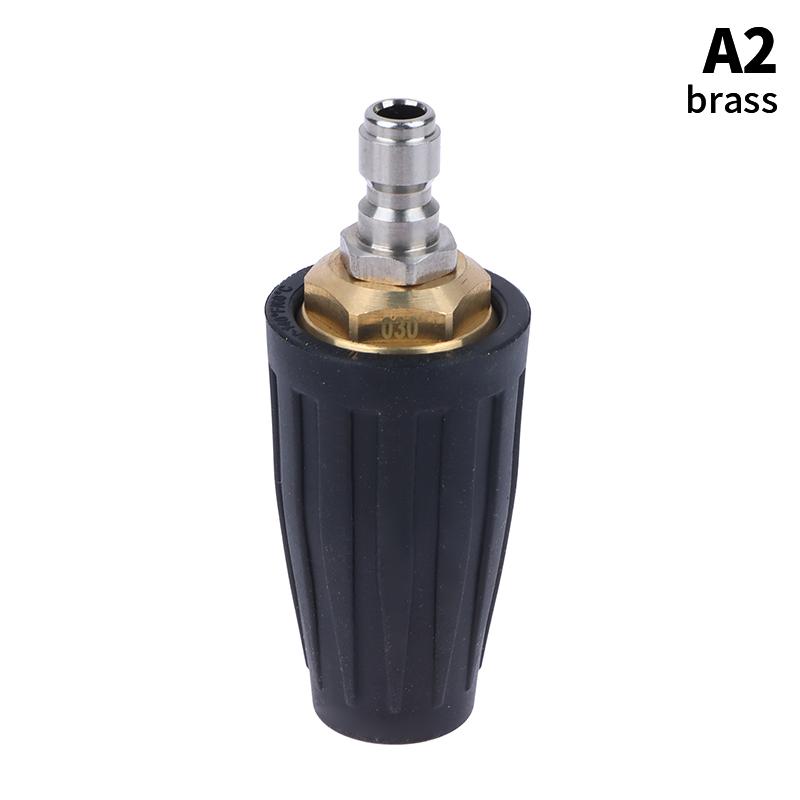 1 bucă vârfuri de spălat cu presiune turbo duză cu pulverizare rotativă la 360° duză turbo 4000 PSI cu conector rapid de 1/4 inch pentru