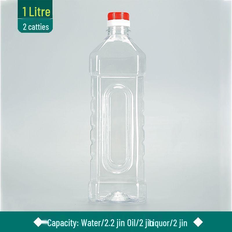 Ensemble de barils/bouteilles/pots en plastique alimentaire transparent pour huile et vin