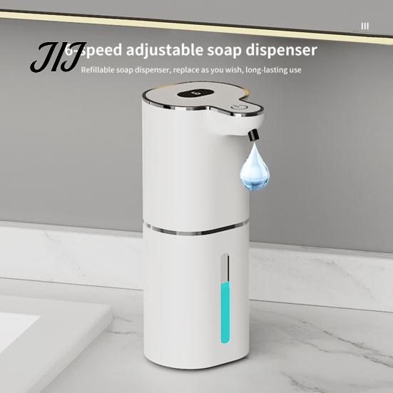Touchless Automatic Soap Dispenser Foaming with Digital Display, 6 Adjustable Levels Contactless Hand Dispenser, 380ml Capacity, Rechargeable