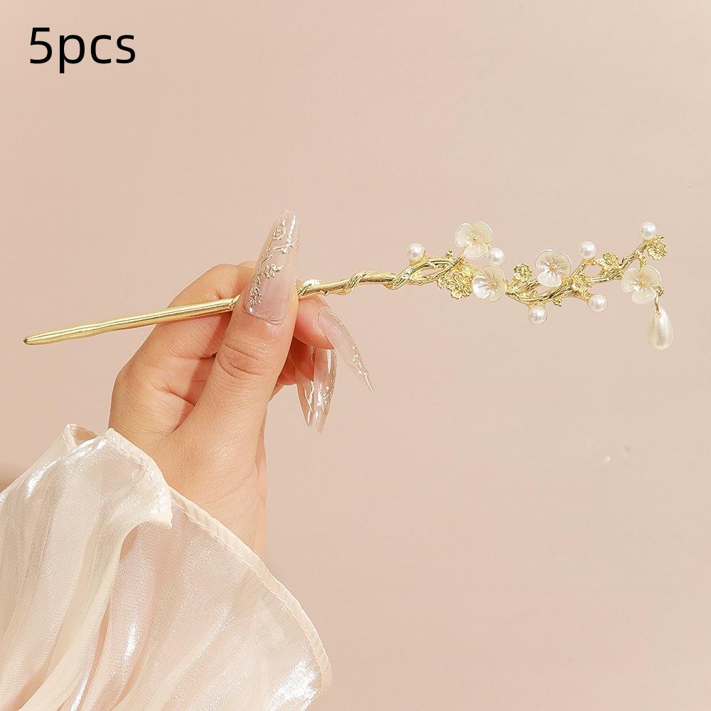 5 STK Chinesischer Stil Quaste Haarspange Für Frauen Haarstab Nadeln Blume Handgefertigt Haarnadeln Charme Schmuck Zubehör Haarschmuck