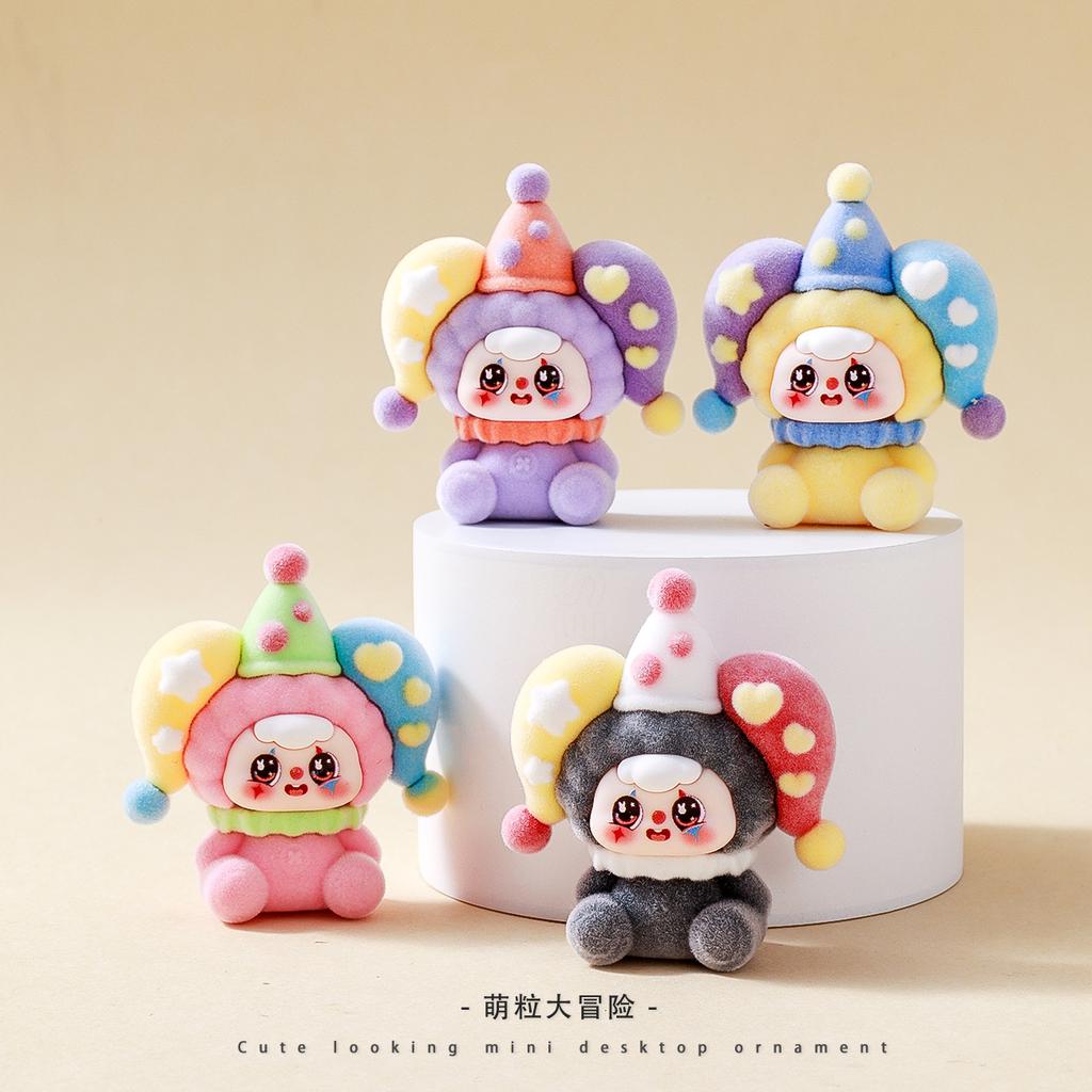 9pcs/Set Circus Doubao Figure Toy Mini Figurine Desktop Decoration Model Ornaments Toys Boys Girls Christmas Gifts