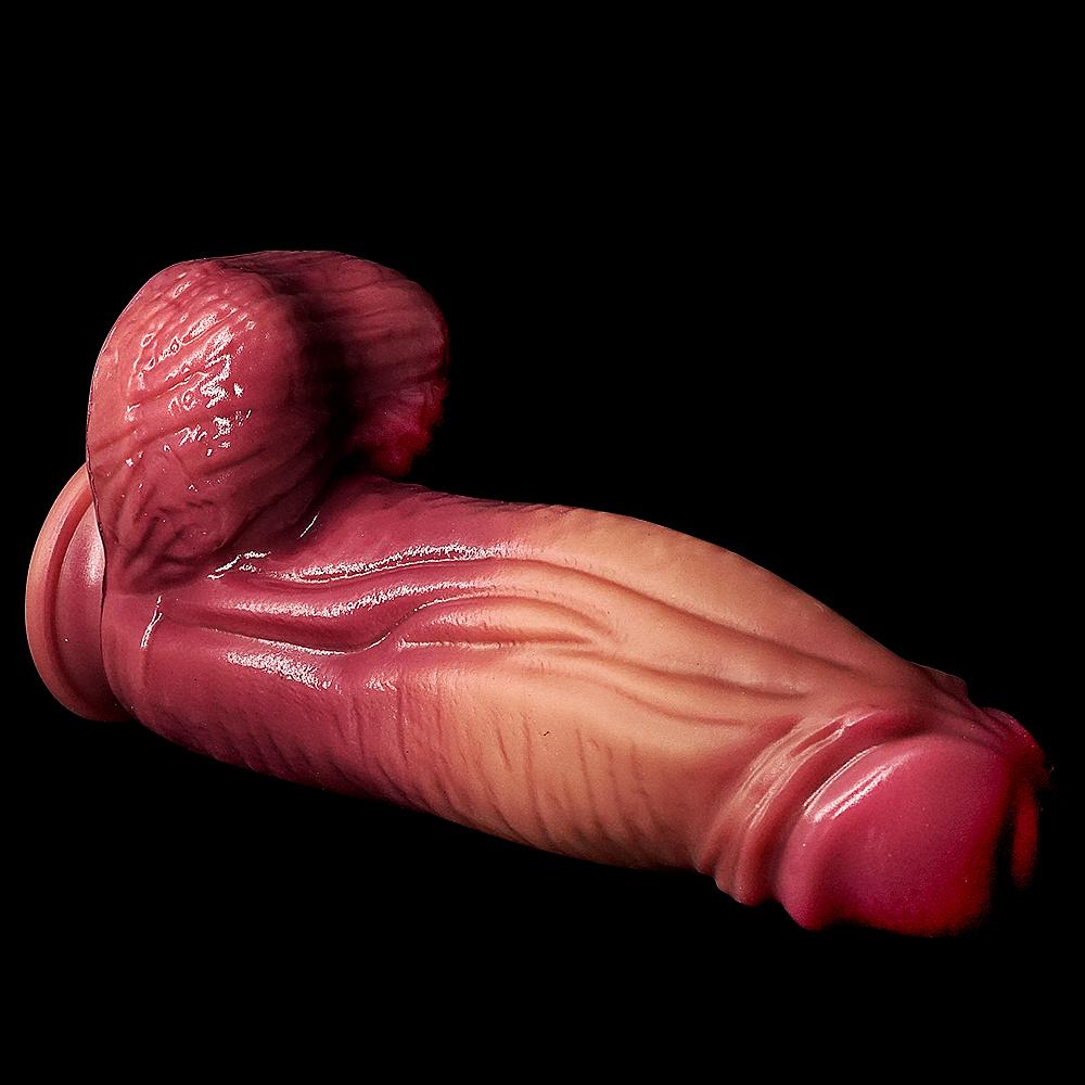 Fat Boy Super Thick Long Double Layer Liquid Silicone Dildo Fake Cock Penis Big Penis for Men and Women Masturbation Sex Toys