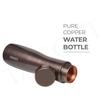 Apsara Copper Water Bottle, 1000ml, Set of 1, Wood Brown