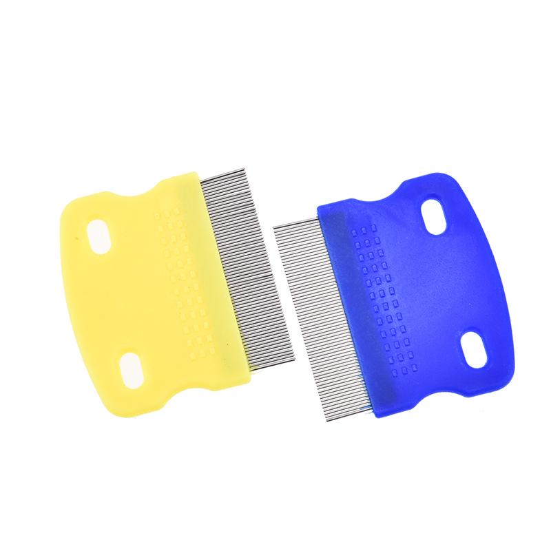 Rustfritt stål Kjæledyr Hund Katt Tannet Loppefjerning Rengjøringsbørste Grooming Kam