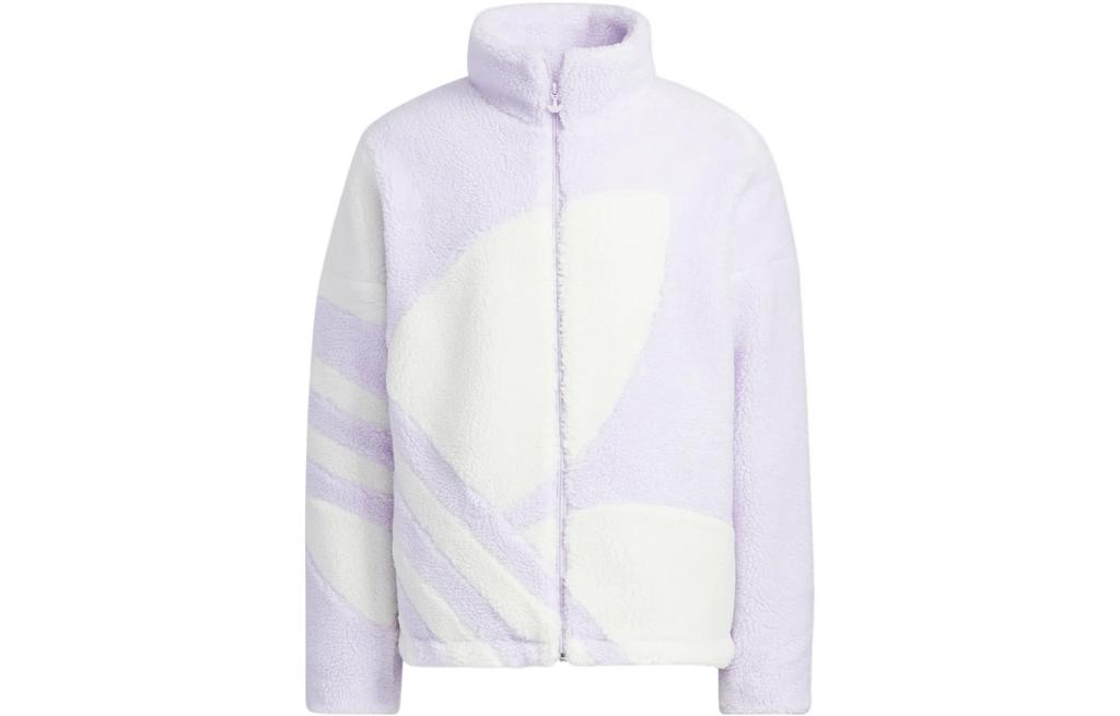 Adidas Originals Sherpa Track Jacket Unisex Purple HR3488