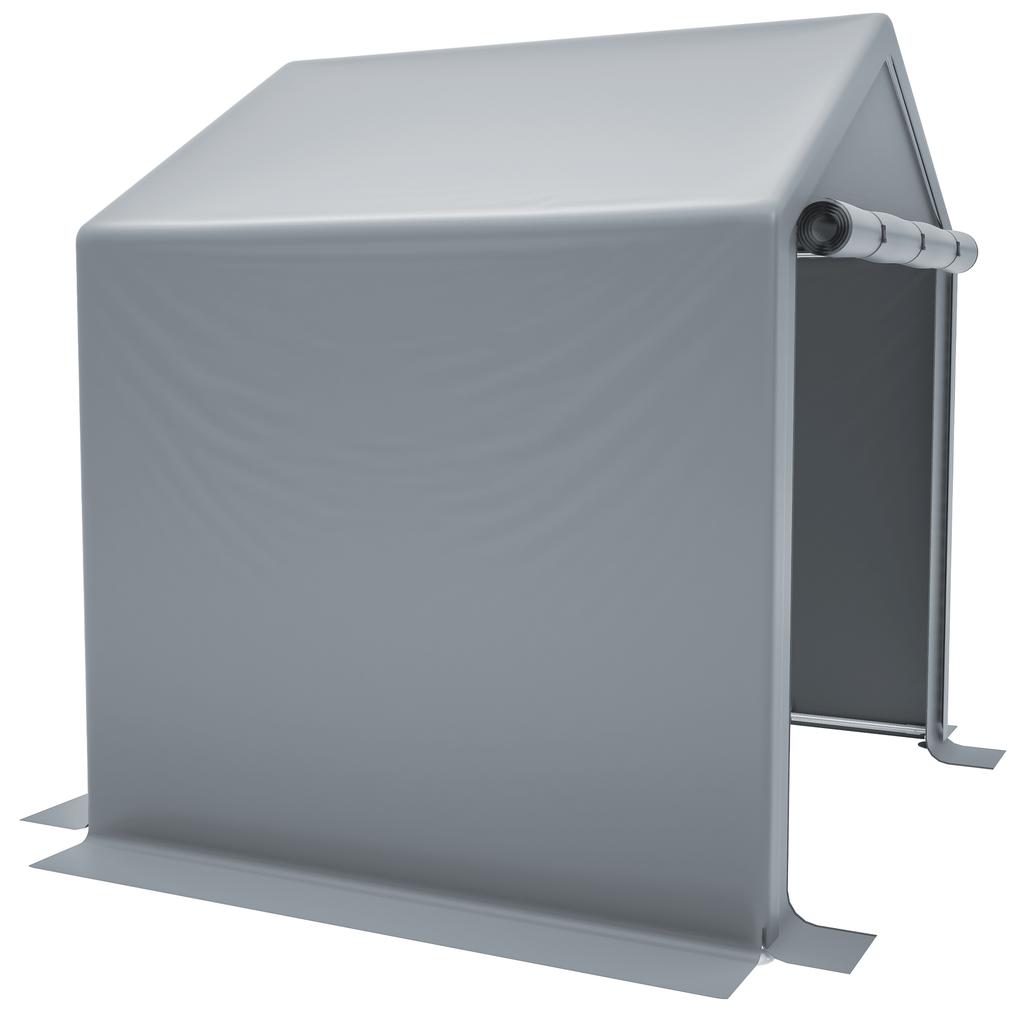 Tool Shed 190x170x200cm, Bicycle Garage, Tool Shed, Garage Tent, Garden House Storage Tent Bicycle Shed Tool Tent Storage Garage, Dark Grey