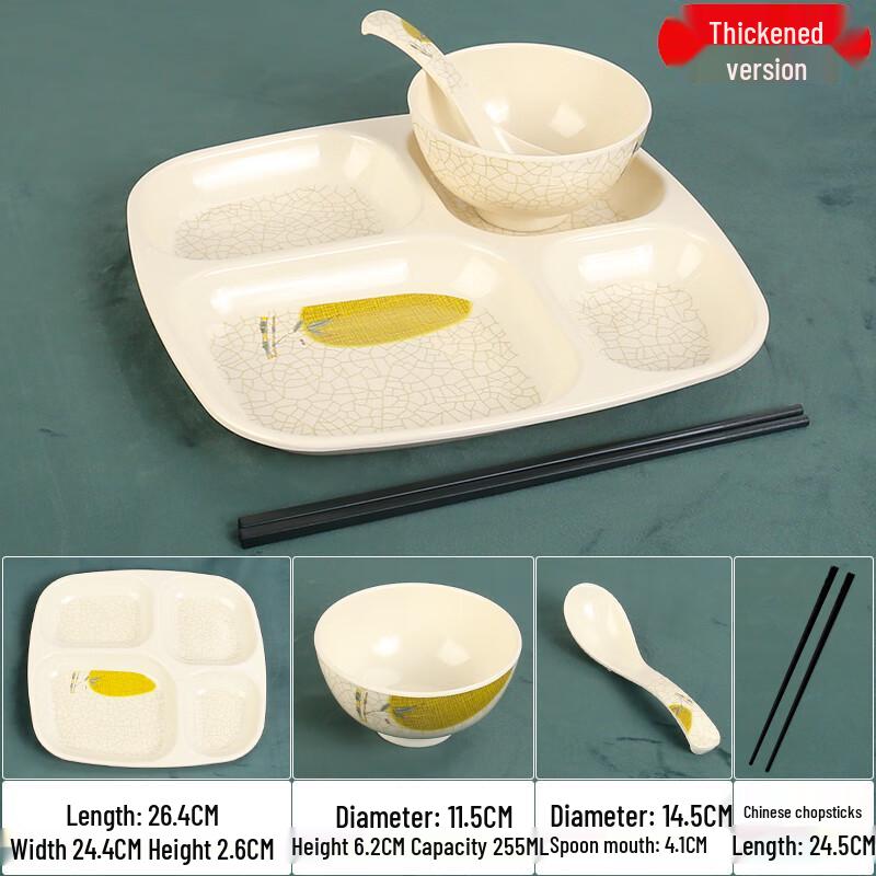 Melamine Compartment Canteen Dinner Tray