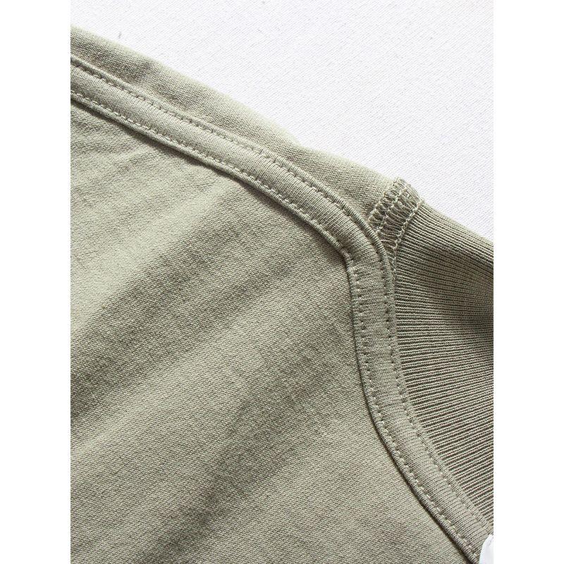 Short-Sleeved T-Shirt for Men 2025 Summer New Style Washed Cotton Top Pure Color Basic Versatile Loose Casual Half-Sleeve