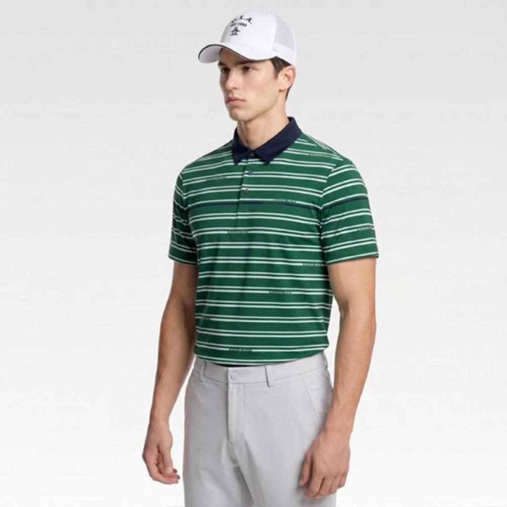 Munsingwear Men Cooling STripe T shirT Deep Green mr221mTs65 DGRN_DGREEN/M