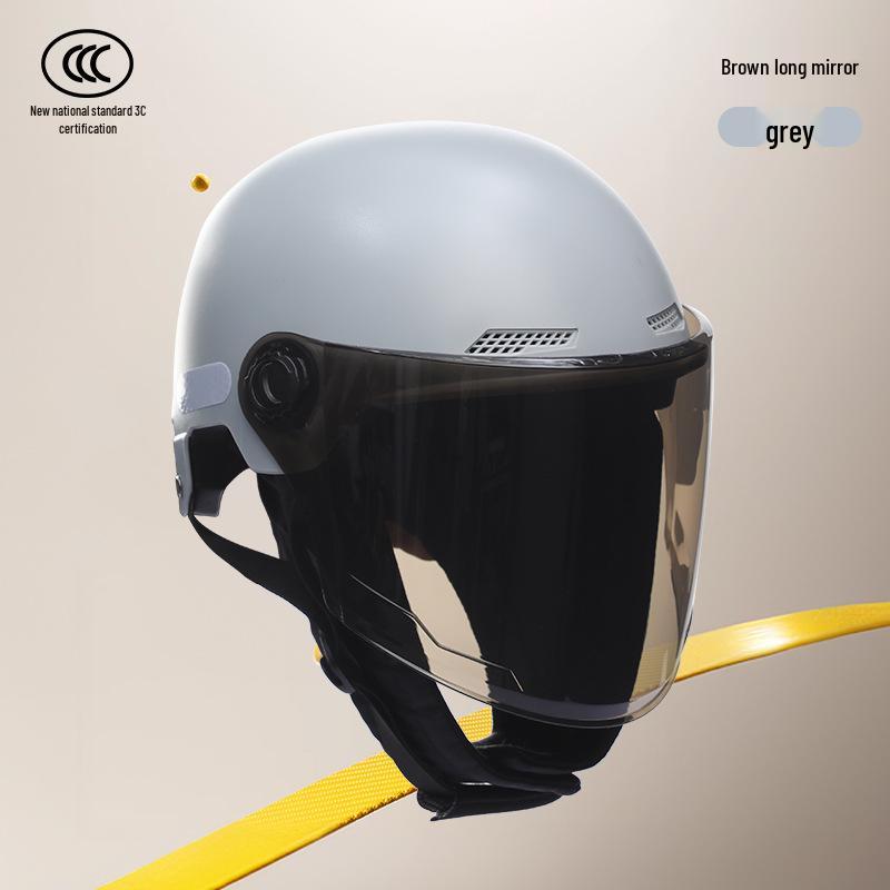 

3C Certified Lightweight Electric Vehicle Helmet for Men & Women - Winter Warm, Sun Protection, Half Helmet for Electric Scooters.