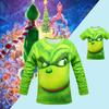 Festive Grinch Long Sleeve T-shirt For Kids Ideal For How The Grinch Stole Christmas Celebrations