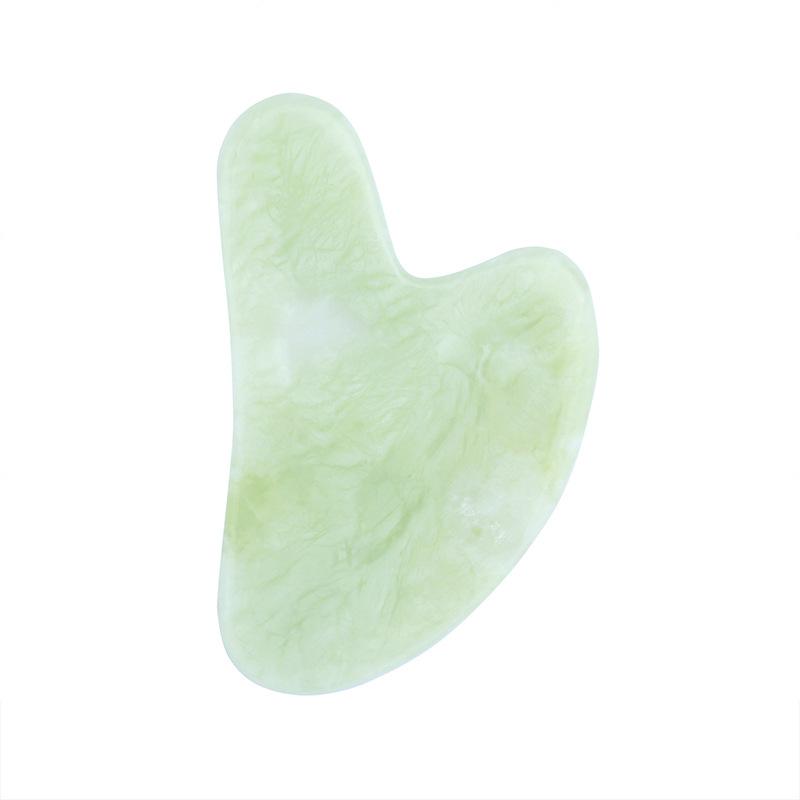 Natural Rose Quartz Jade Gua Sha Massage Tool Reiki Healing Crystals Stress Relief Relaxation Crystal Scrapping Plate