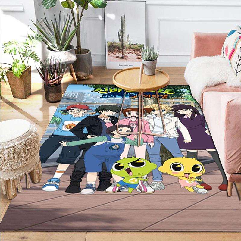 Fantasy Cartoon Characters Rug Floor Mat for Living Room or Bedroom Soft and Comfortable Carpet a Gift for Birthday and Holiday.