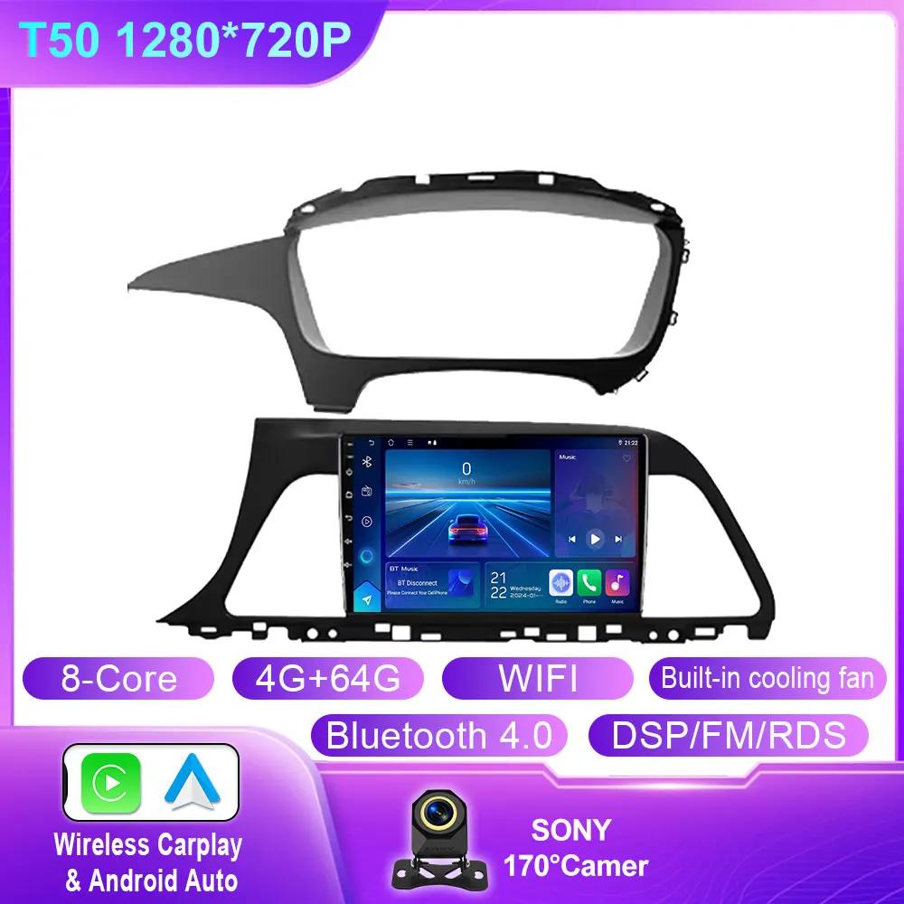 Radio Auto Android Pentru Hyundai Sonata 7 LF 2014 2015 2016 2017- 2020 Stereo Auto Player Multimedia Navigație GPS 4G Wifi Fără 2din