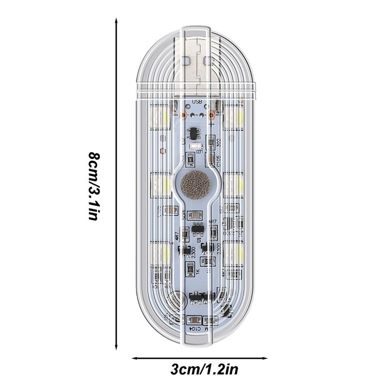 LED-Blinklichter fürs Auto, hohe Helligkeit, 7 Farben, LED-Antikollisionslicht, wiederaufladbarer Umgebungslichtsensor über USB